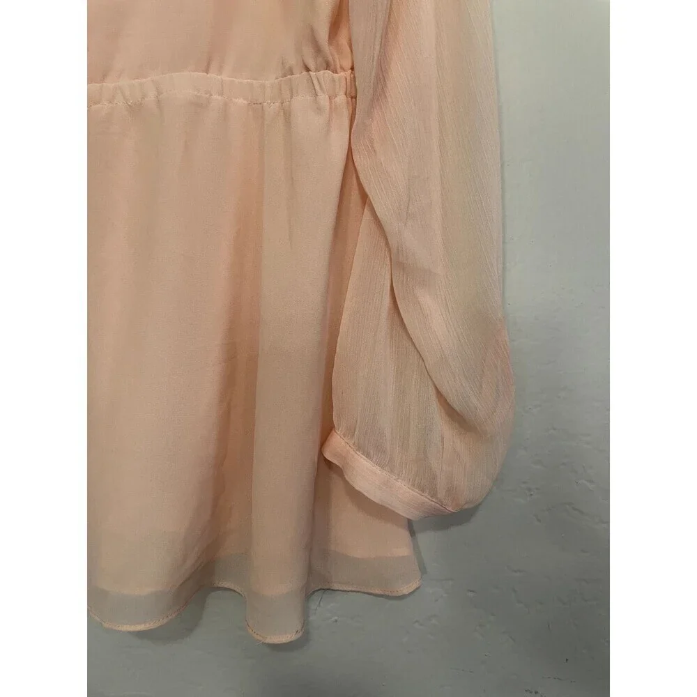 Torrid Womans Babydoll Top Size‎ 2X Flowy Sheer Whimsicle Angelcore Fairy